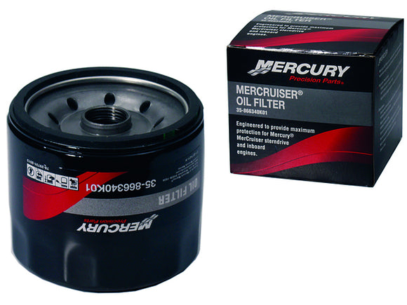 866340K01 Mercury OIL FILTER  Used on selected Sterndrives / Inboards