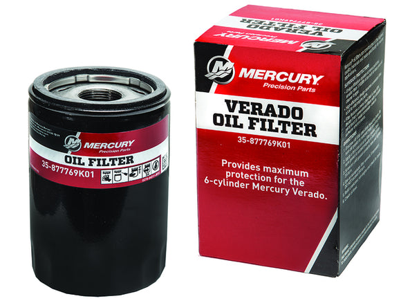 877769K01 Mercury Screw on Verado Inline 6 cyl Oil Filter