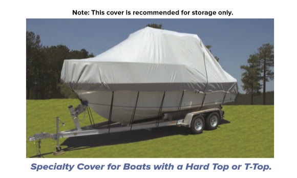 CARVER Styled-to-Fit Boat Cover for Narrow V-Hull Fishing Boats O/B
