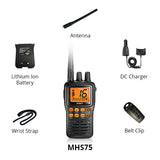 UNIDEN MHS75 HAND HELD is a waterproof, portable two way VHF Marine radio