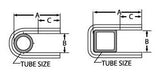 TIE-86205 Tie Down Engineering Zinc Plated Square U-Bolt Kit 1/2-13 X 3.12 X 3